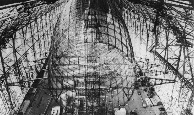 Picture of Zeppelin Hindenburg under construction