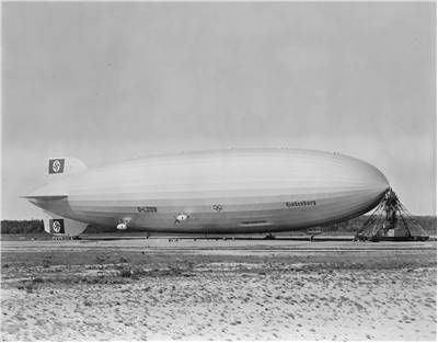 Picture of Zeppelin LZ 4 after Echterdingen Disaster